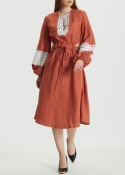 Льняное платье Holy Caftan Amity с длинным рукавом, фото